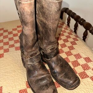 Frye Brown Heeled Boots